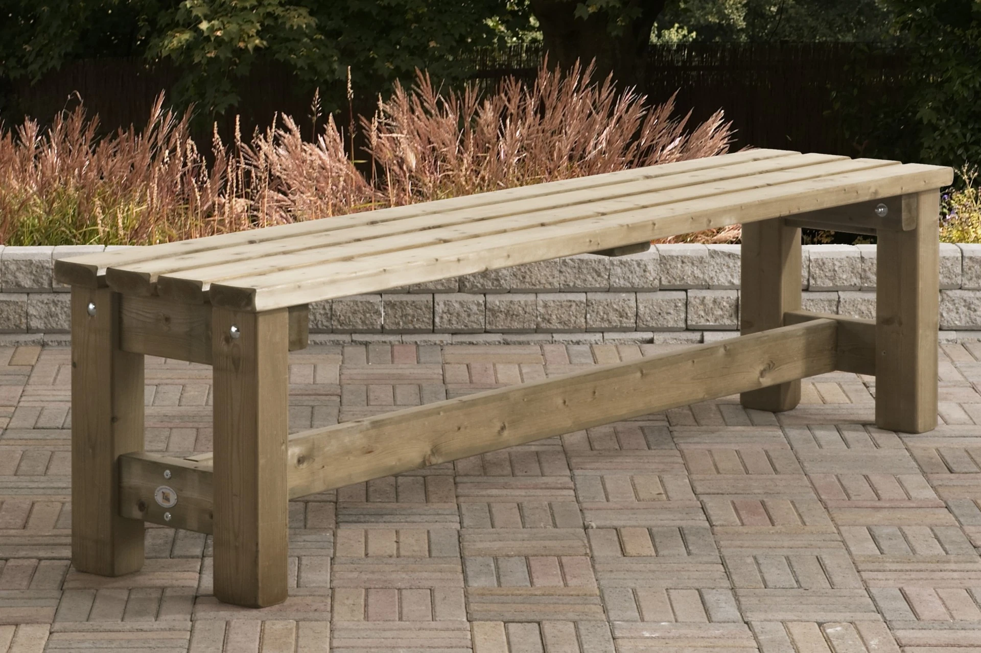 Talen Bank Zeist Zonder Leuning 180 cm - Afbeelding 3